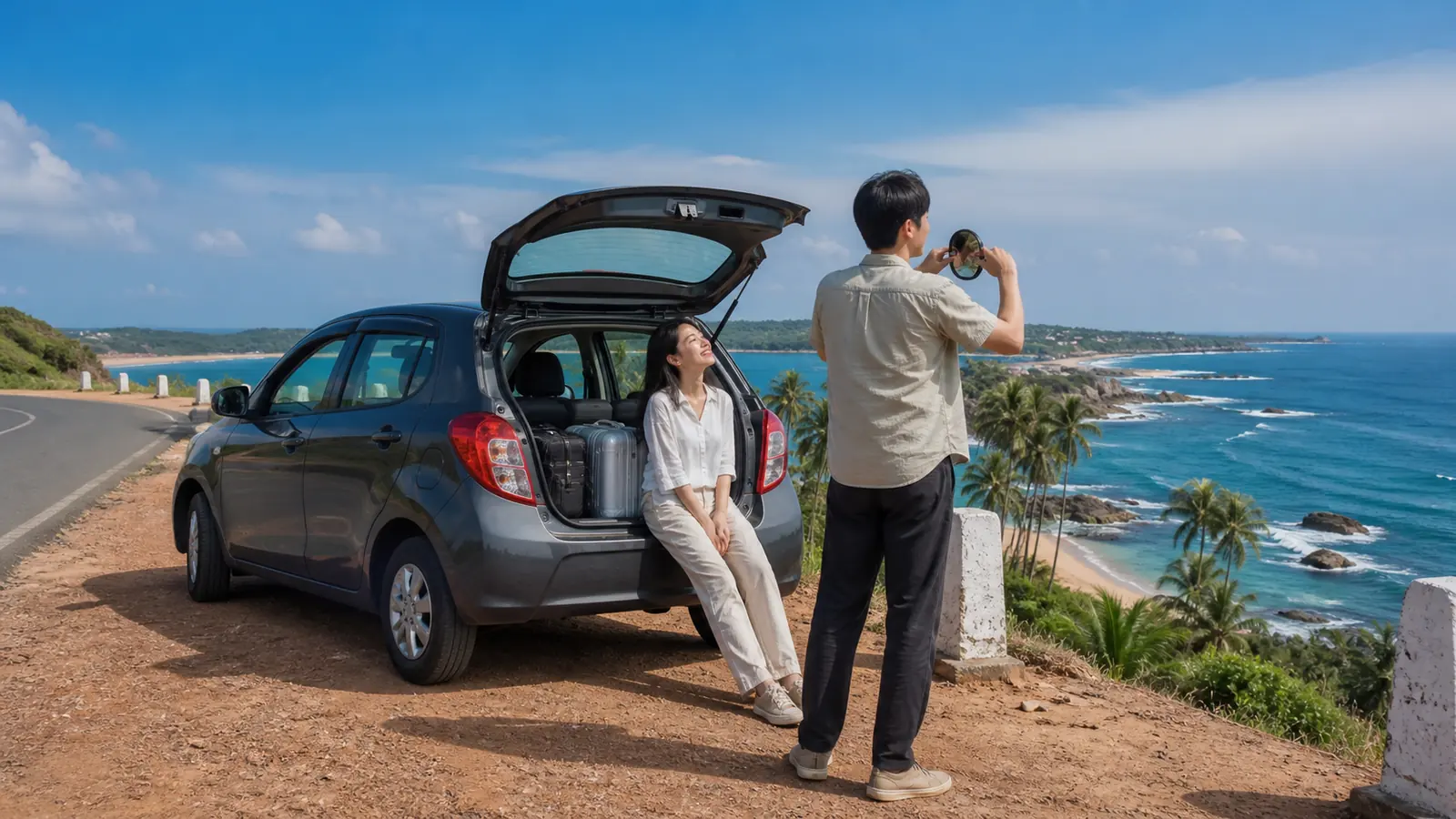 ふたり旅では運転者と助手席が役割を分け、疲れを感じたら止まります。