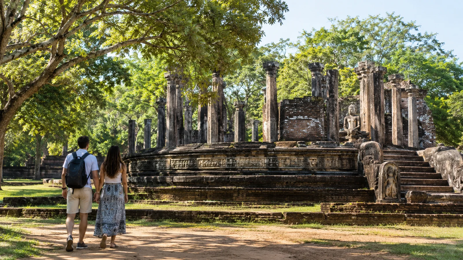 文化三角地帯の遺跡を訪ねる旅の生成イメージ