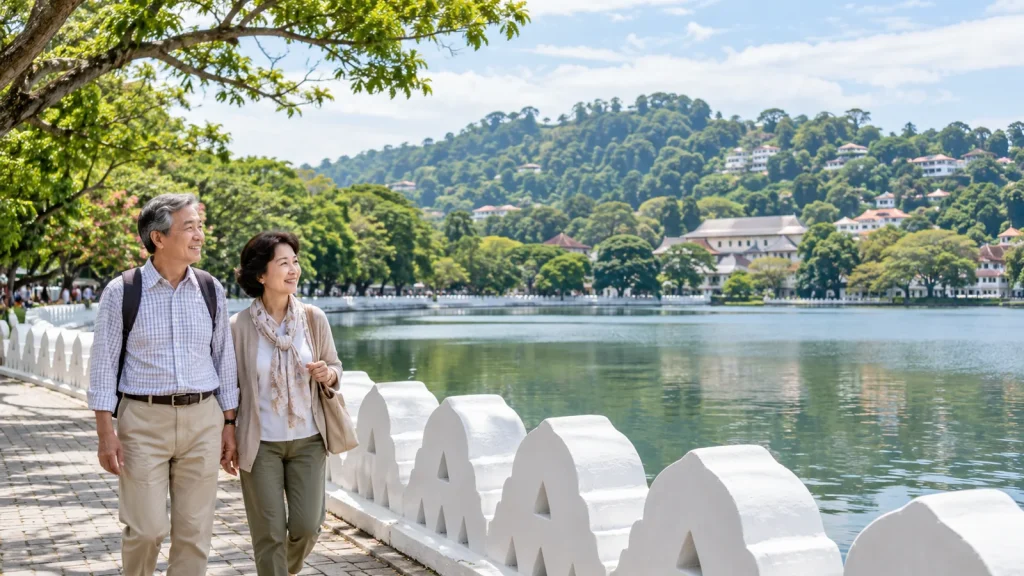 スリランカのシニア旅行のイメージ（生成画像）
