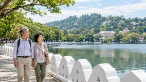 スリランカのシニア旅行のイメージ（生成画像）